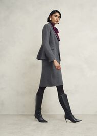 Elsie Wool Blend Jacket, Grey, hi-res
