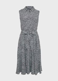 Belinda Dress, Navy Multi, hi-res