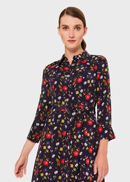 Annette Floral Midi Dress, Midnight Multi, hi-res