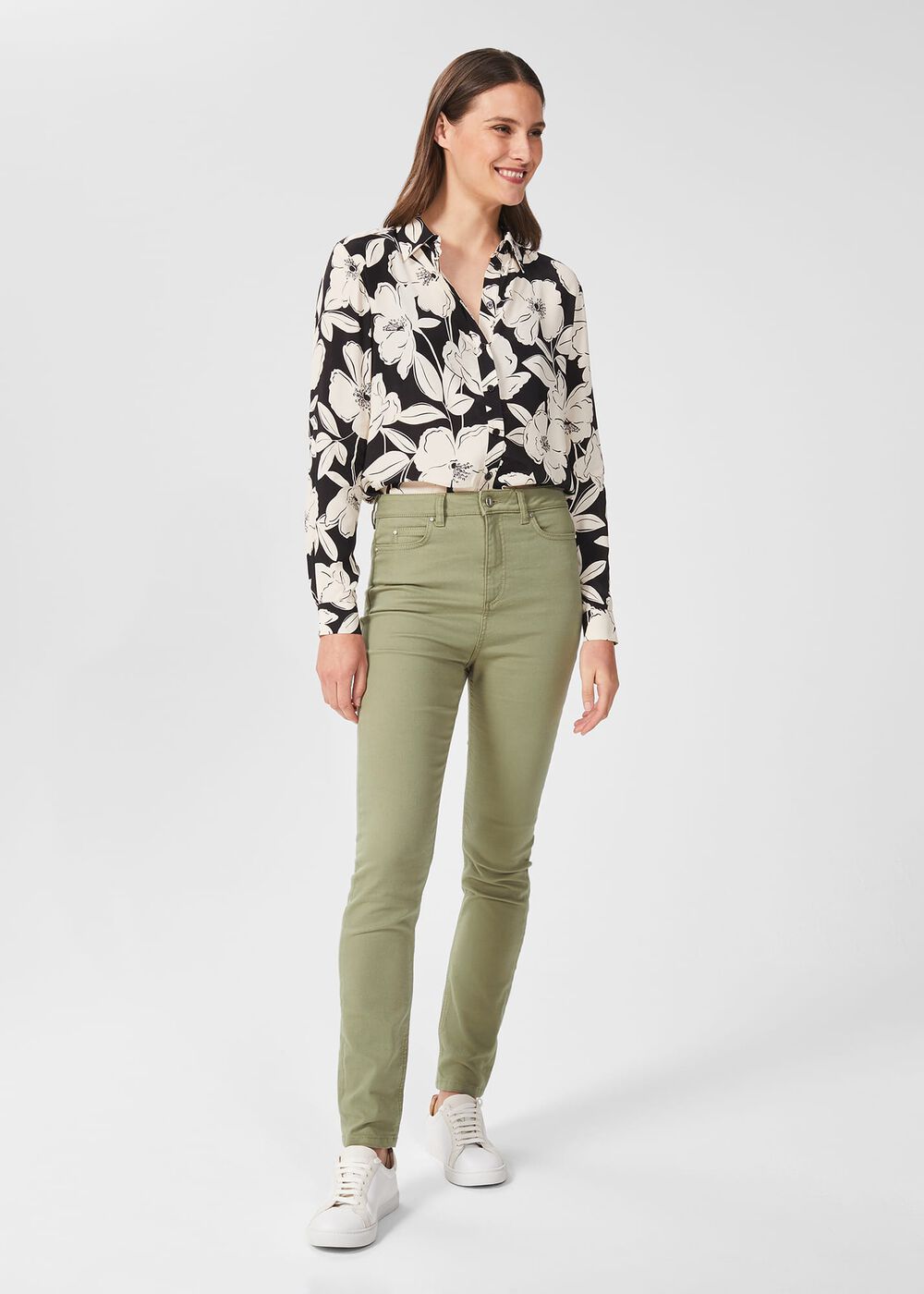 Gia Sculpting Jeans, Light Green, hi-res