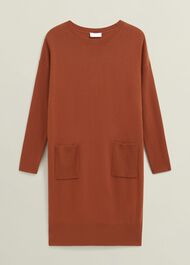 Petite Devora Dress, Sienna Orange, hi-res