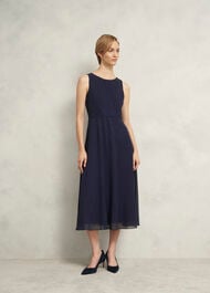 Petite Kiki Hotfix Dress, Midnight Navy, hi-res