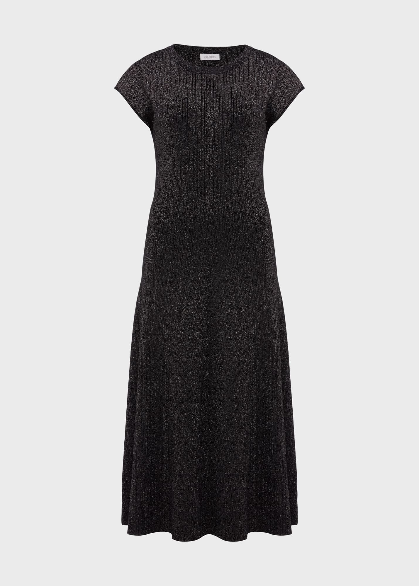 Reena Sparkle Ribbed Knitted Dress |