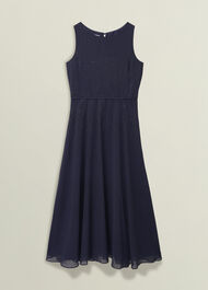 Kiki Hotfix Dress, Midnight Navy, hi-res