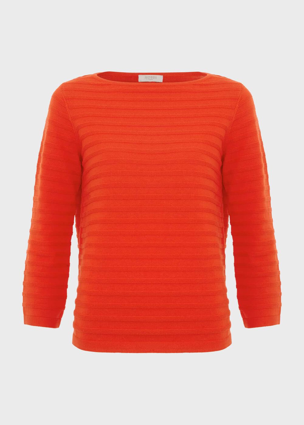 Nellie Cotton Sweater, Hibiscus Red, hi-res