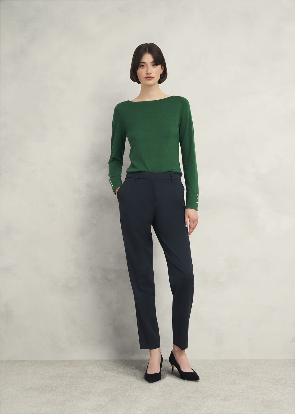 Perla Merino Wool Sweater, Agate Green, hi-res
