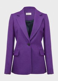 Jess Wool Jacket, Indigo Purple, hi-res