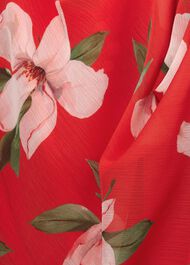 Madeline Floral A Line Dress, Red Multi, hi-res