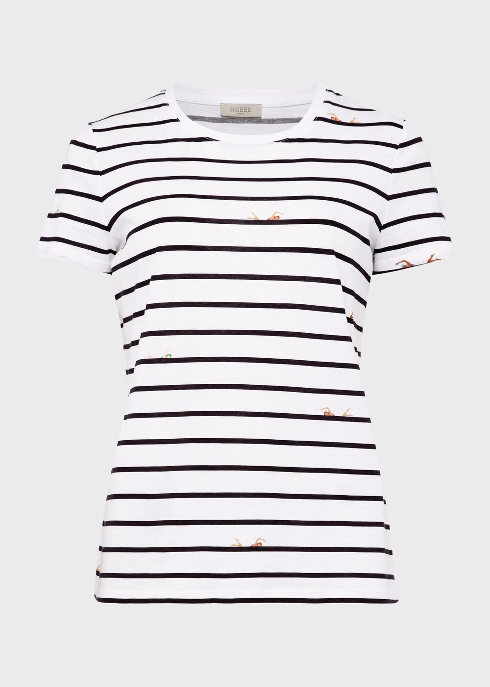 Pixie Cotton Printed T-Shirt, White Multi, hi-res