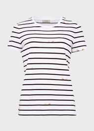 Pixie Cotton Printed T-Shirt, White Multi, hi-res