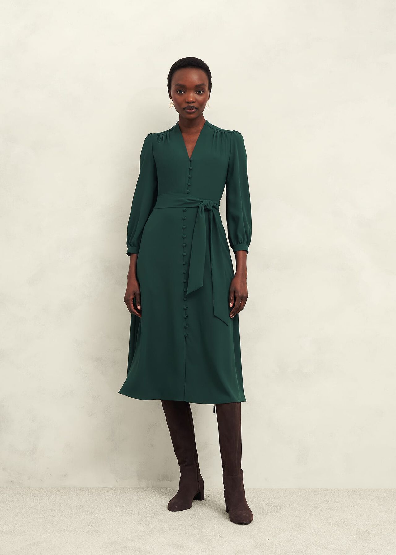 Magnolia Dress, Bay Green, hi-res