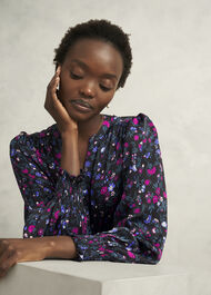 Tasha Blouse, Black Multi, hi-res