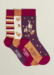  Woodland Sock Set, Multi, hi-res