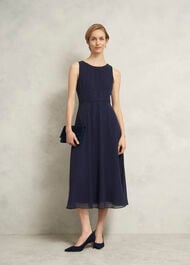 Petite Kiki Hotfix Dress, Midnight Navy, hi-res