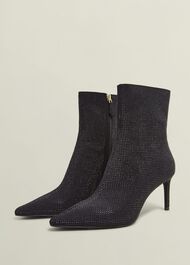Cassia Ankle Boots, Black, hi-res