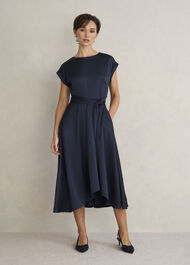 Agnes Dress, Midnight Navy, hi-res