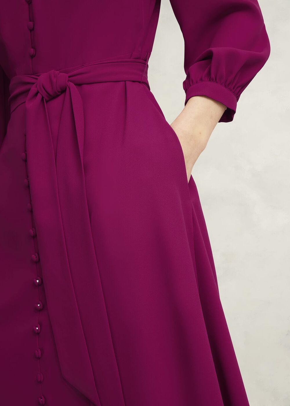 Petite Magnolia Dress, Cerise Pink, hi-res