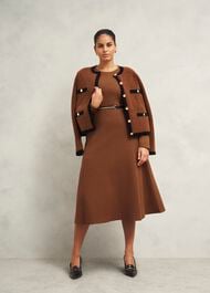 Bryony Knitted Jacket, Toffee Black, hi-res