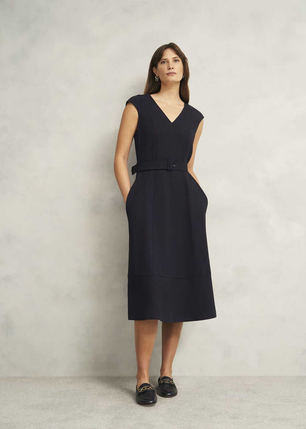 Carolyn Dress, Navy, hi-res