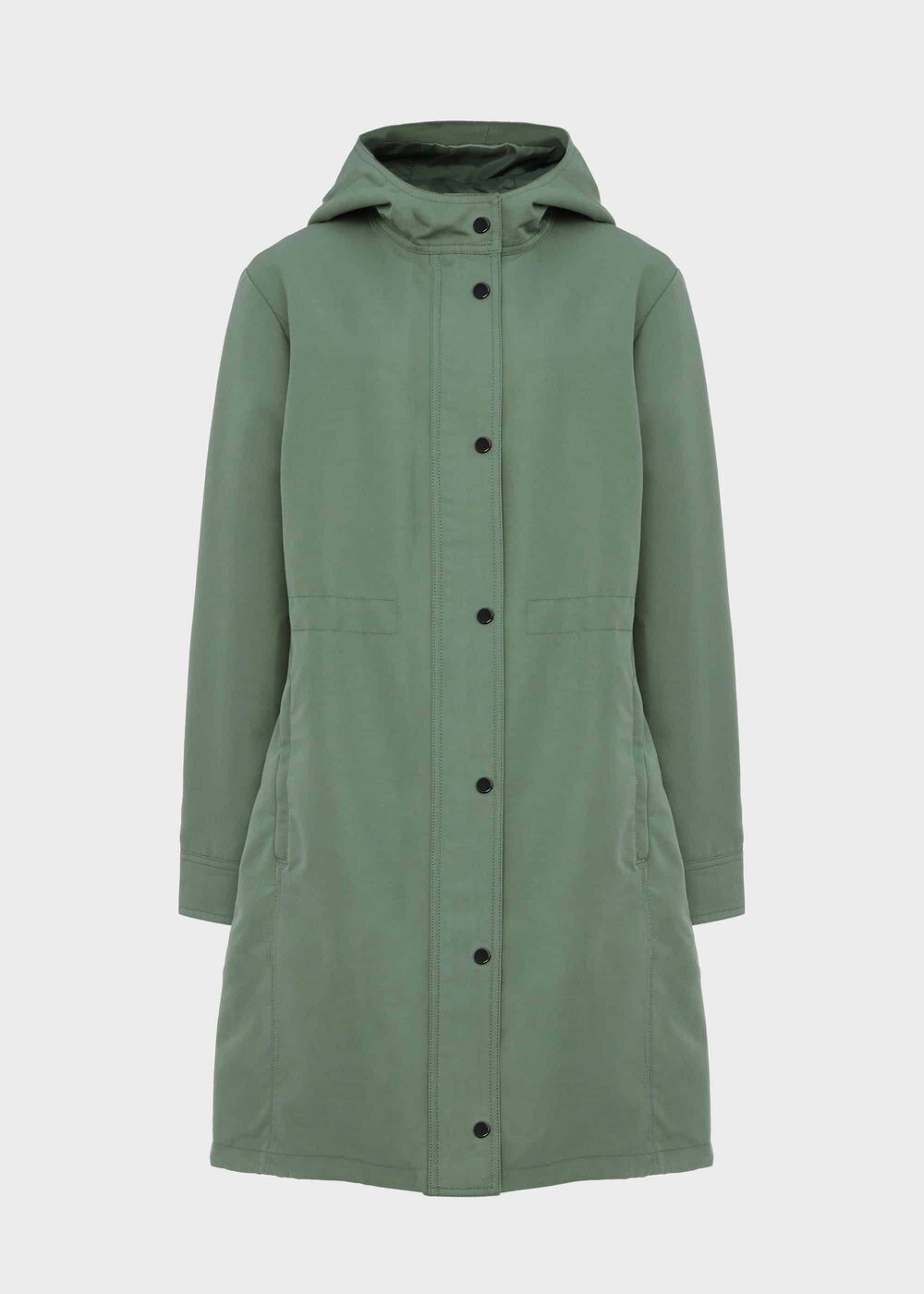 Kathy Water Resistant Parka With Hood, Dark Sage Green, hi-res