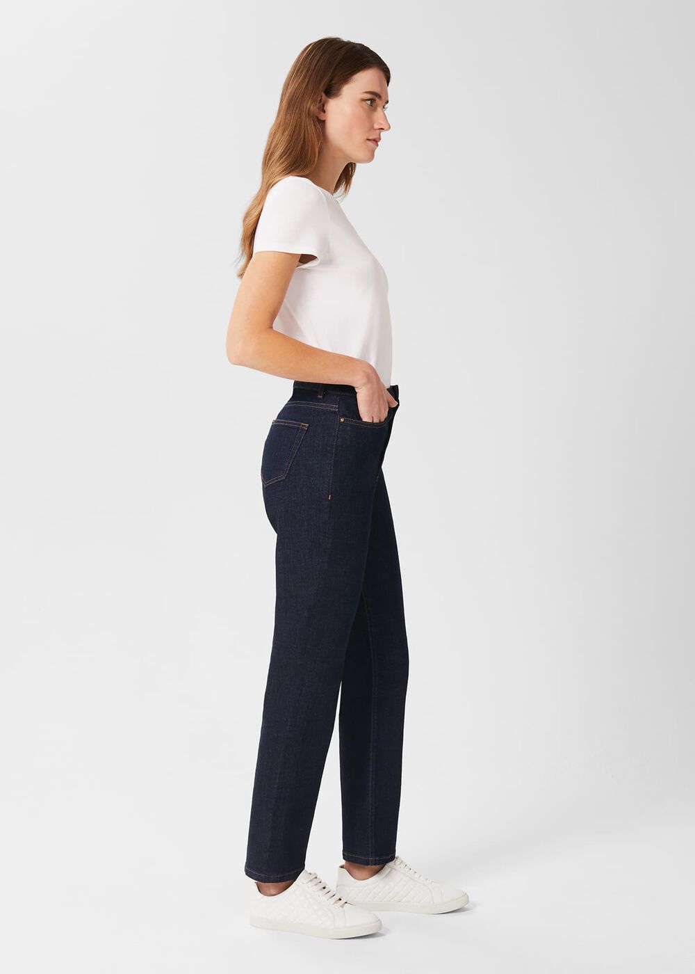 Kat Straight Leg Jeans, Indigo, hi-res