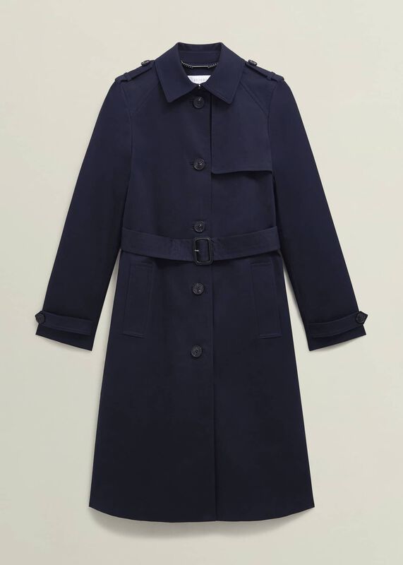 Hallie Shower Resistant Trench