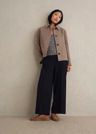 Eva Crop Trousers, Navy, hi-res