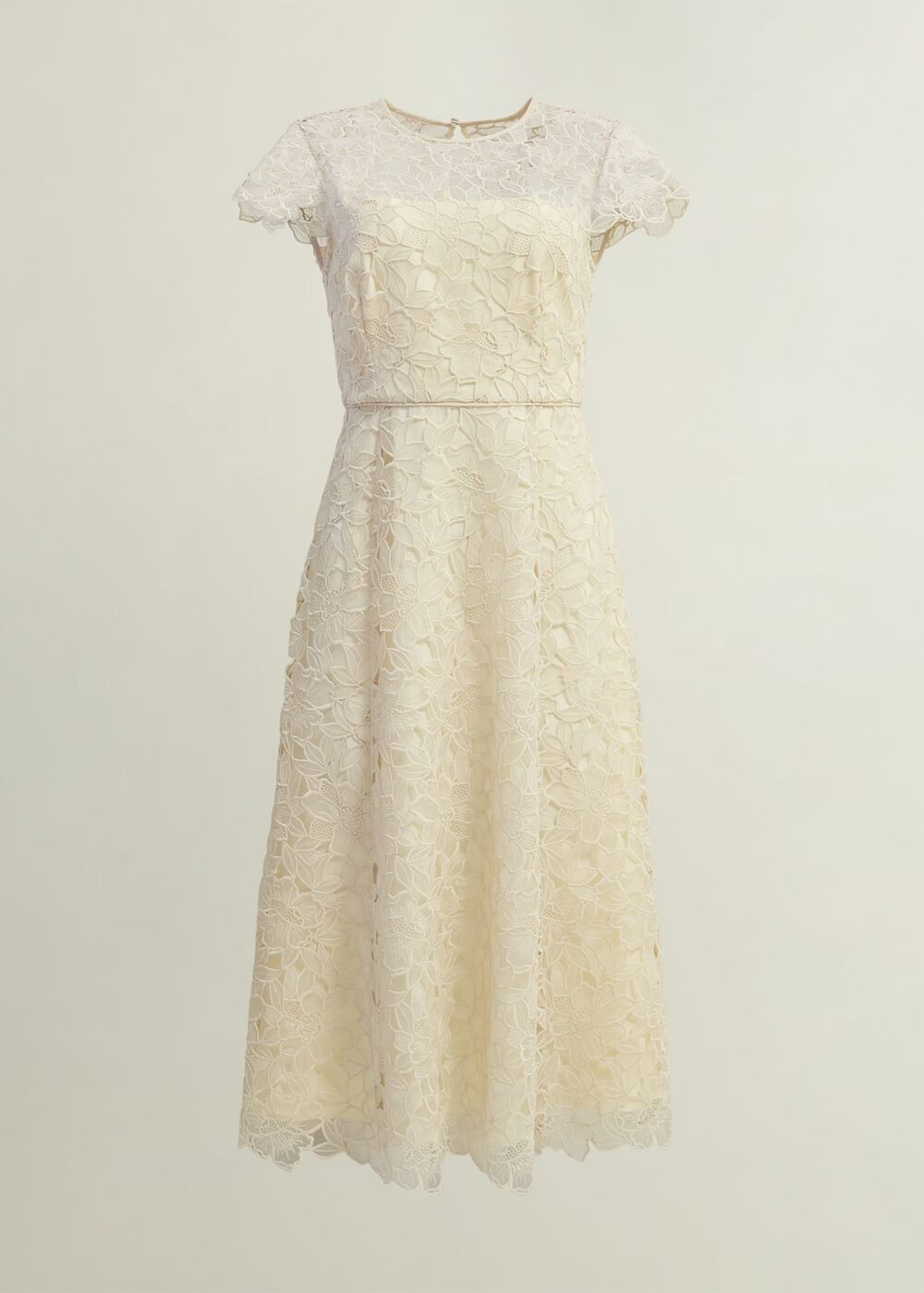 Johanna Lace Dress, Oyster, hi-res