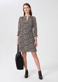 Stefania Floral Dress, Black Multi, hi-res