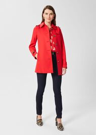 Angelina Floral Shirt, Red Pink, hi-res