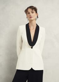 Charlecote Jacket, Ivory Black, hi-res