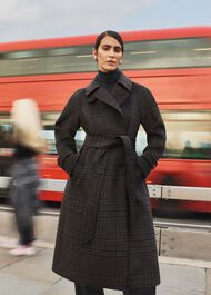 Peterson Wool Blend Coat, Brown Multi, hi-res