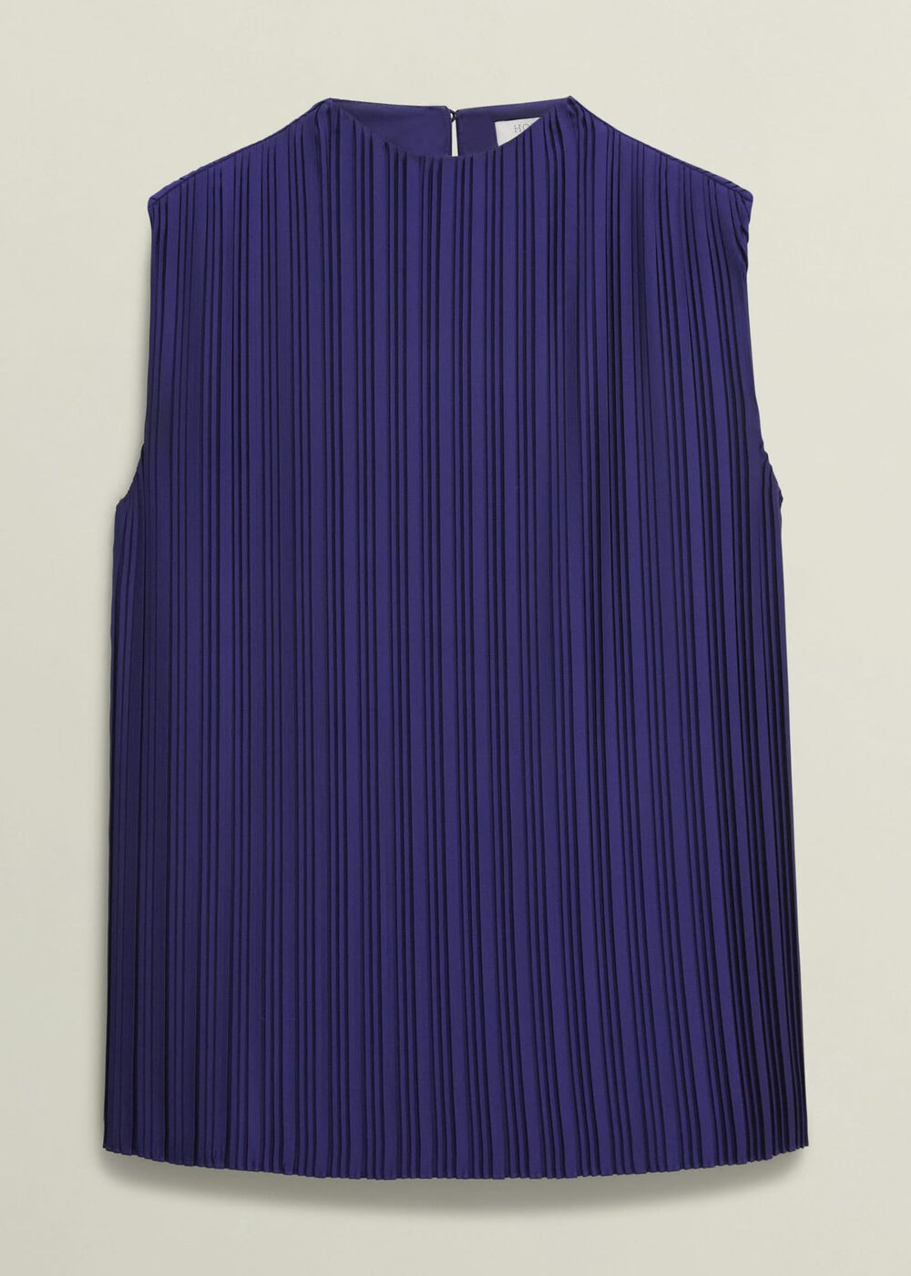 Orla Pleated Blouse, Rich Blue, hi-res