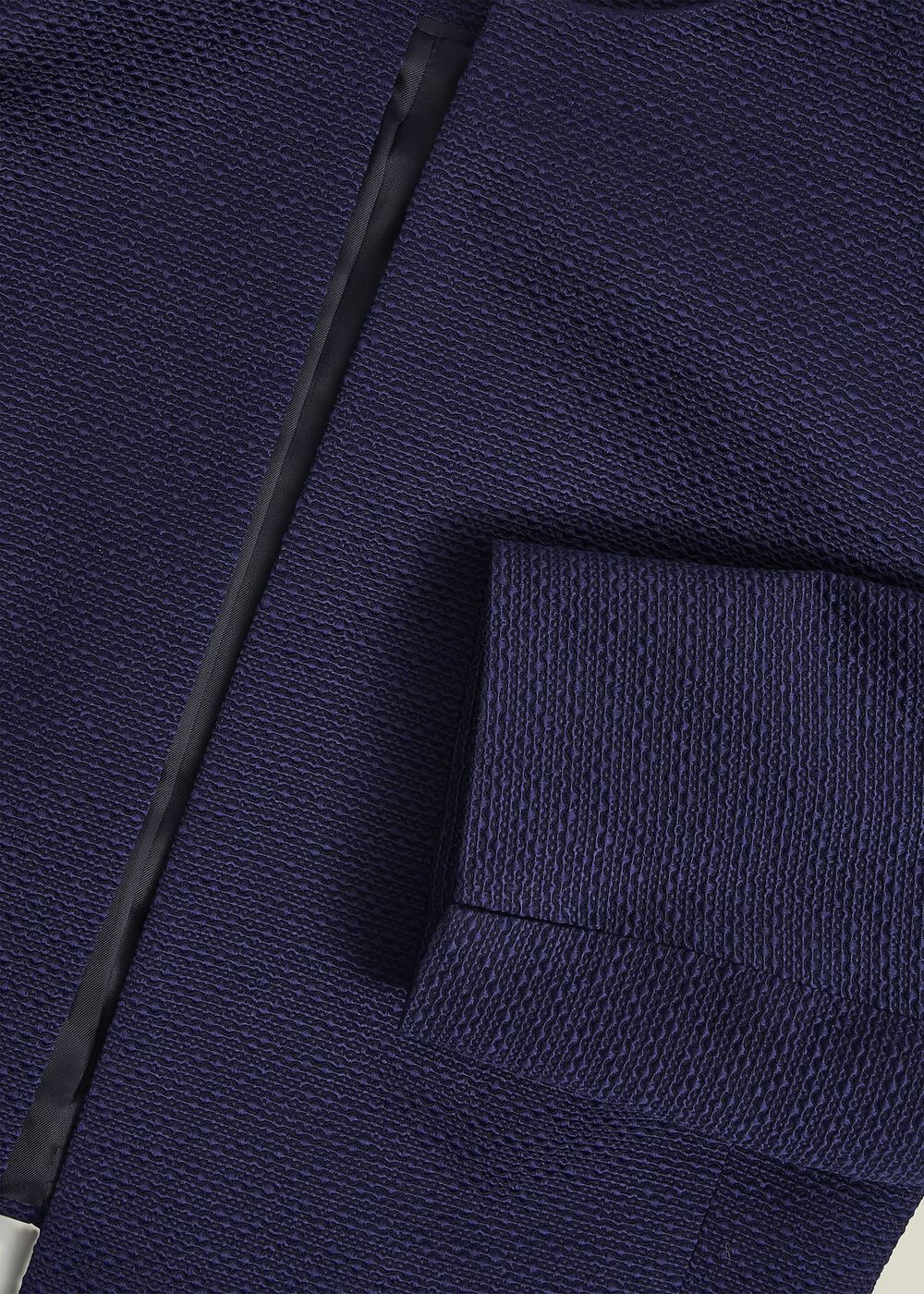 Elize Textured Jacket, Midnight Navy, hi-res