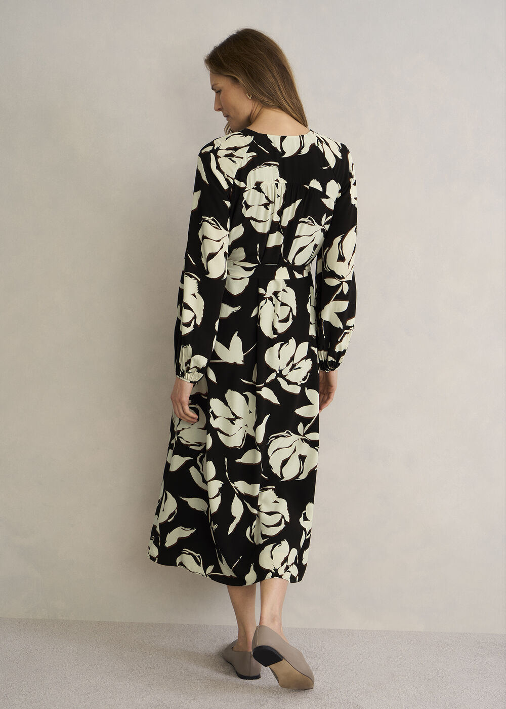 Evelyn Dress, Black Sandstone, hi-res