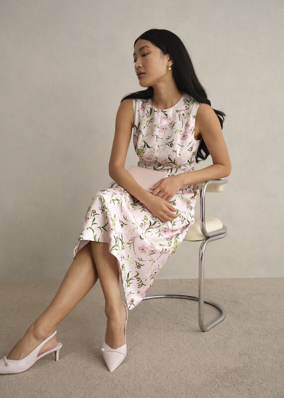 Lana Floral Jacquard Dress