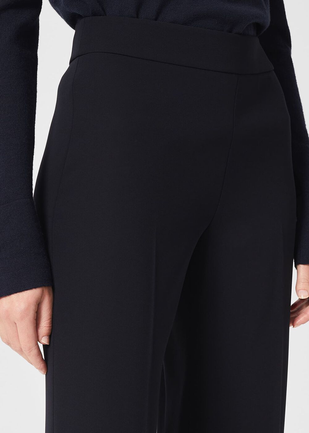 Abigail Wide Pants, Navy, hi-res