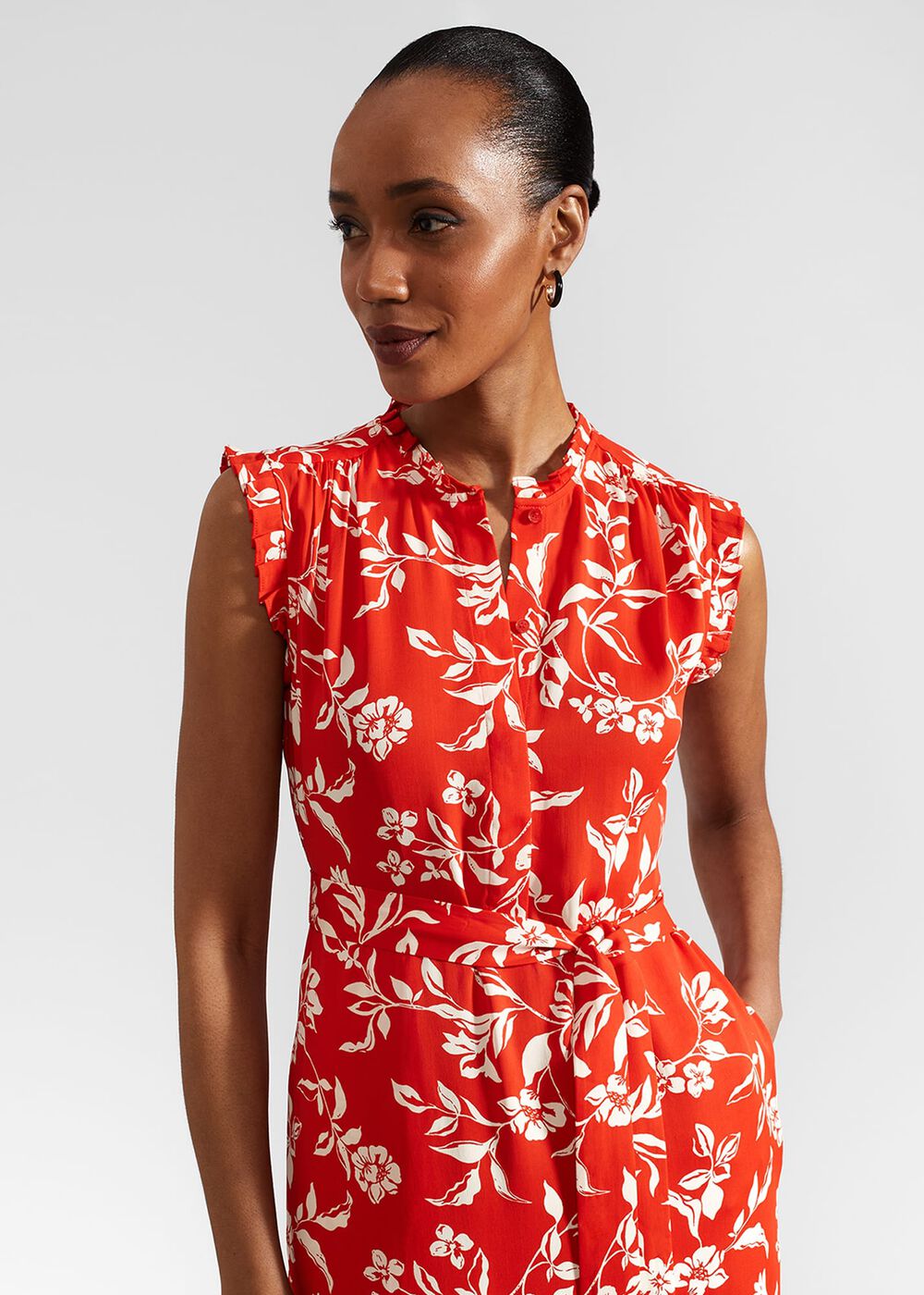 Petite Elsa Dress, Red Buttercream, hi-res