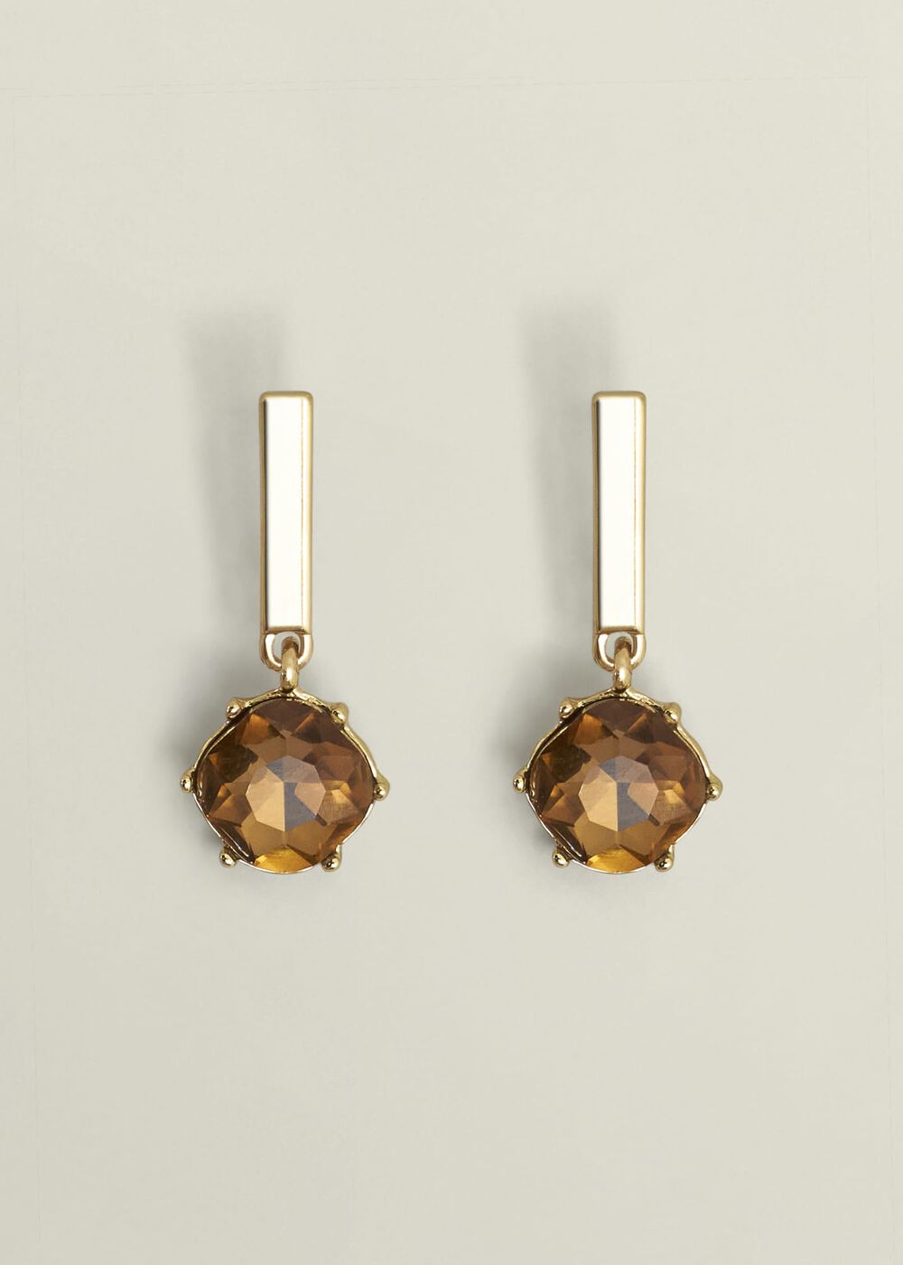 Aria Earrings, Medlar Brown, hi-res