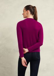 Talia Wool Cashmere Sweater, Dahlia Purple, hi-res