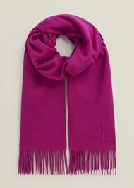 Emery Wool Scarf, Deep Rose Pink, hi-res