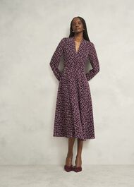 Aurora Dress, Onyx Red Multi, hi-res