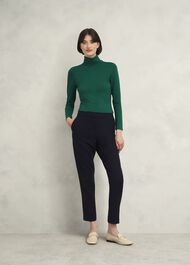 Mischa Turtle Neck Top, Agate Green, hi-res