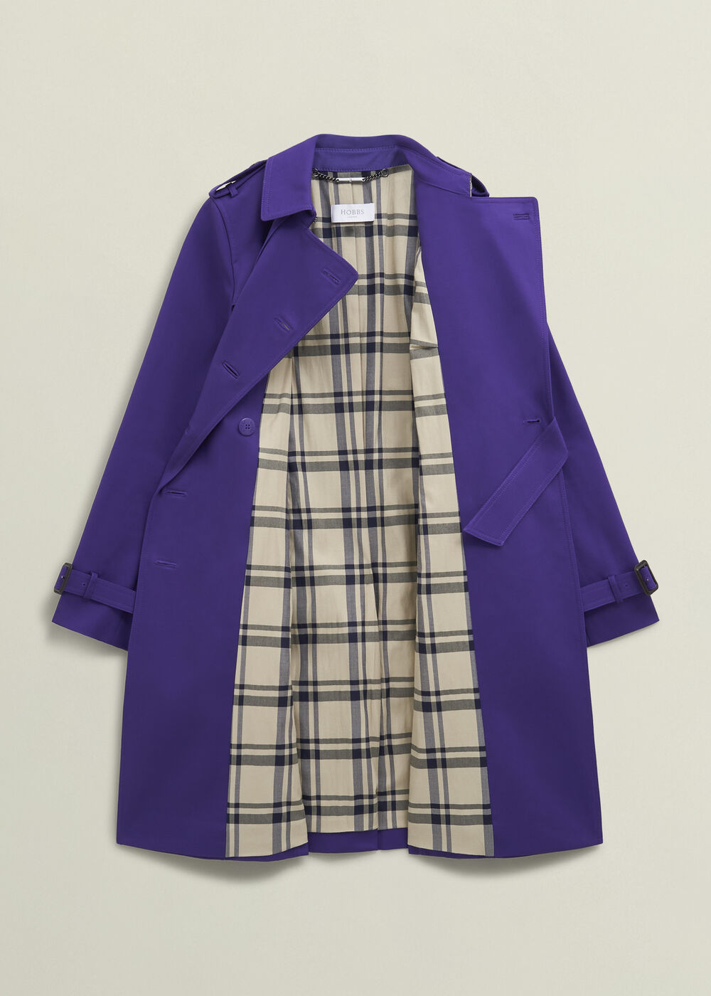 Petite Skylar Shower Resistant Trench Coat, Future Purple, hi-res