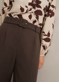 Trina Barrel Pants, Deep Brown, hi-res