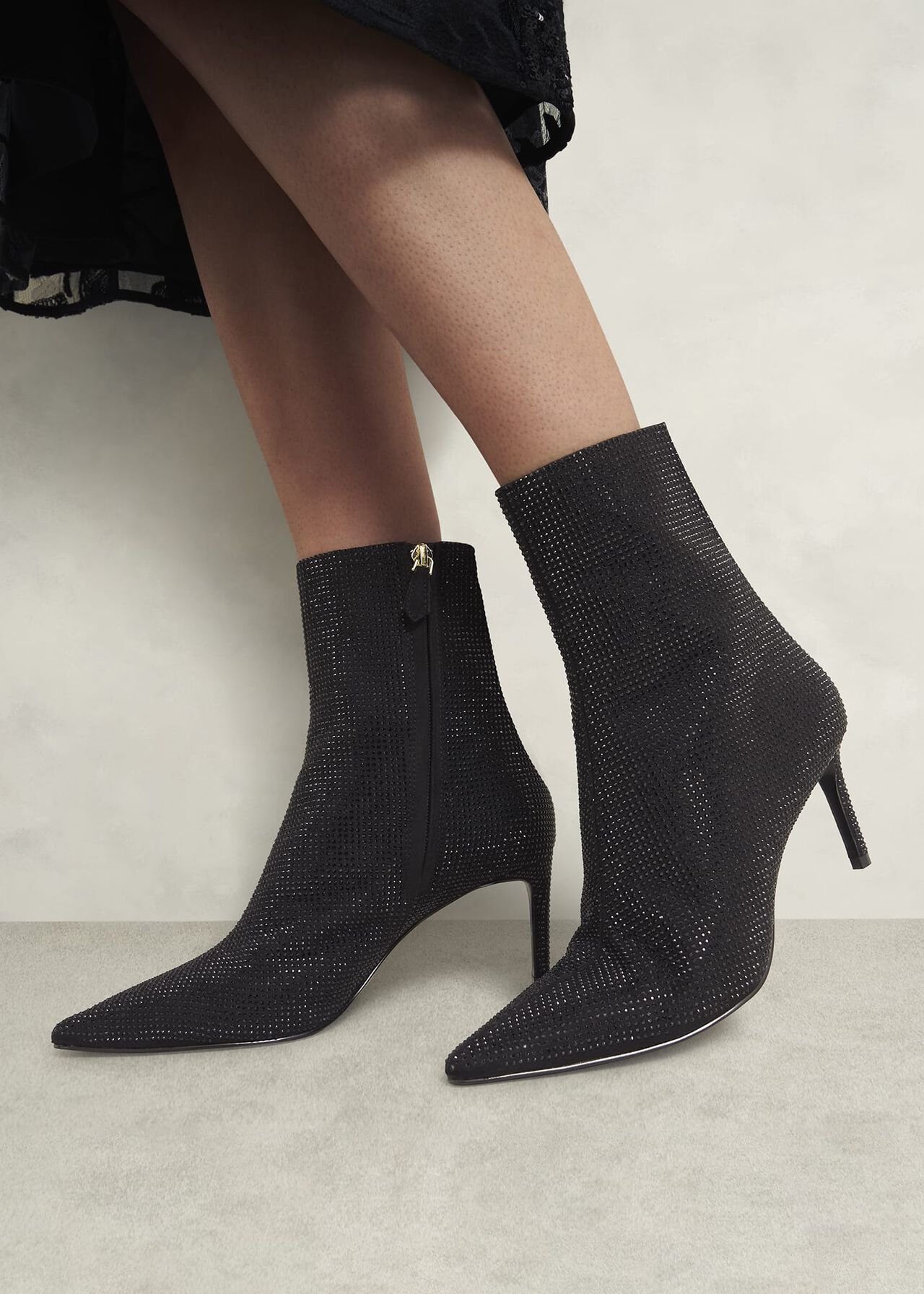 Cassia Ankle Boots, Black, hi-res