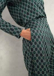 Finwell Satin Trousers, Multi, hi-res