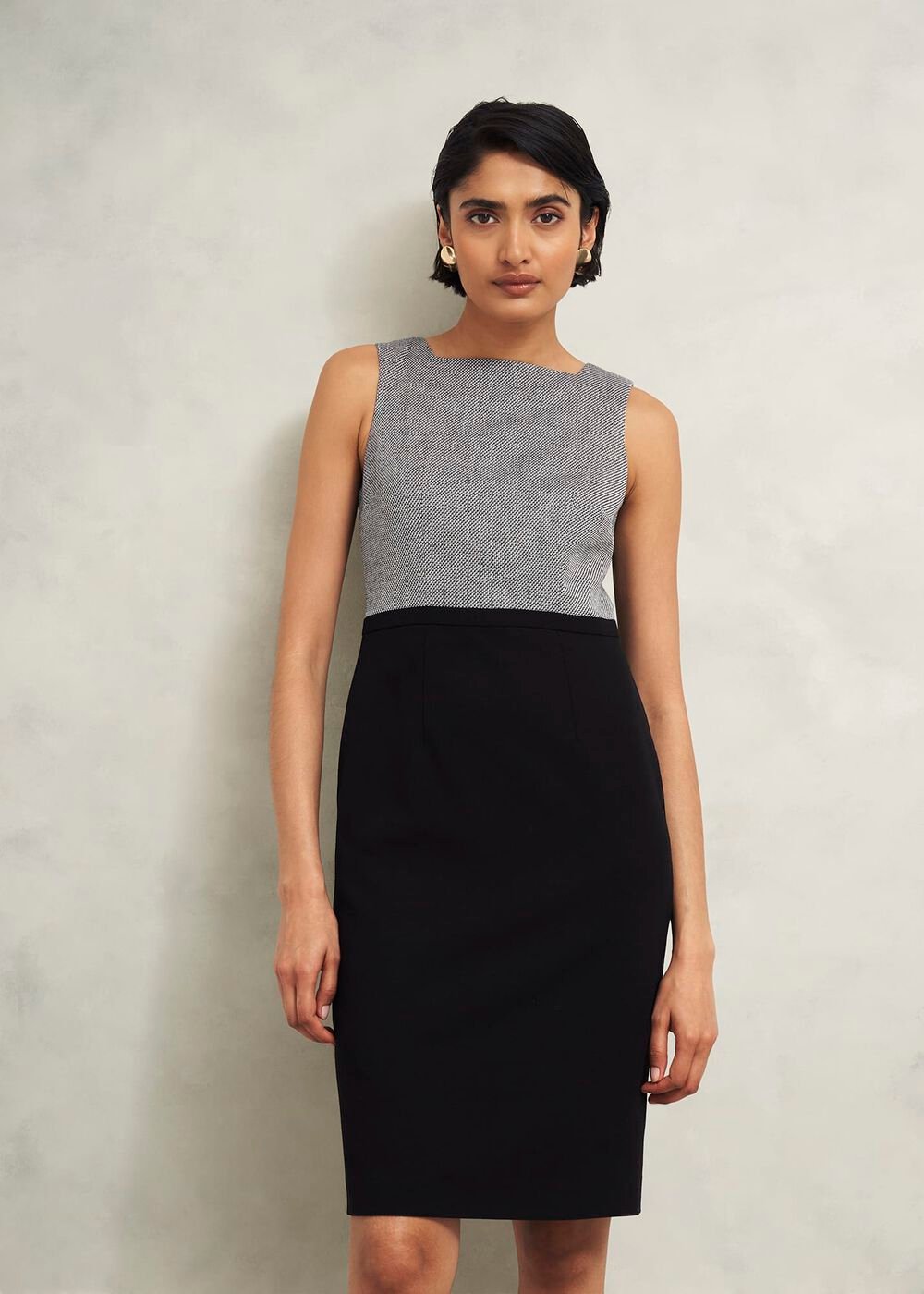 Nyra Dress, Black Ivory, hi-res