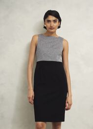 Nyra Dress, Black Ivory, hi-res