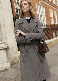 Prisha Wool Blend Coat, Mocha, hi-res